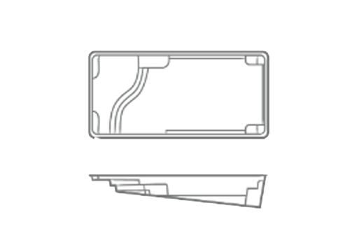 Fiberglass pool model Aspen