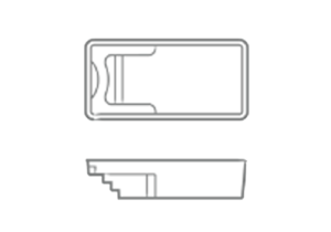 Sea Turtle Fiberglass Pool by Thursday Pools