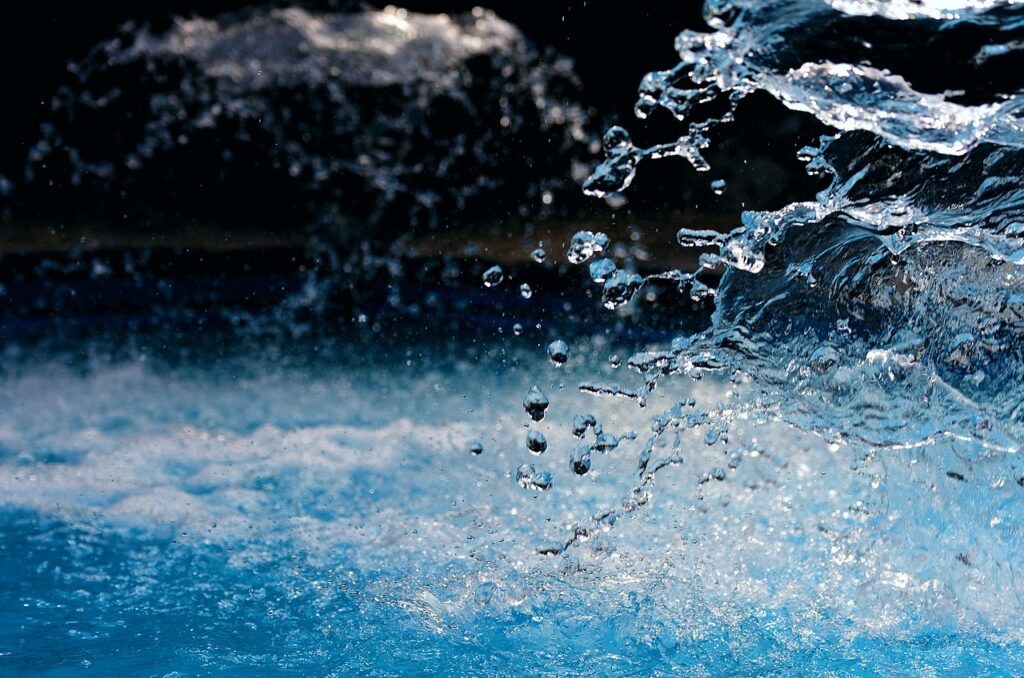 Swimming pool water feature repair