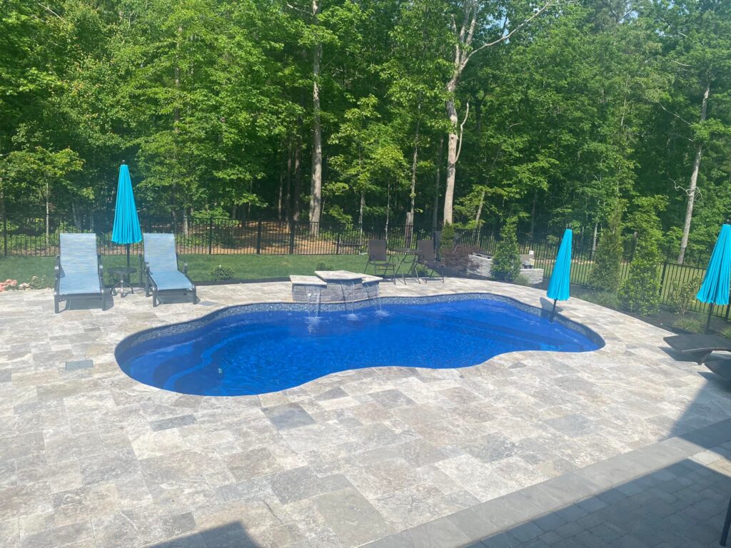 Swimming pool water feature repair near Elmont Virginia