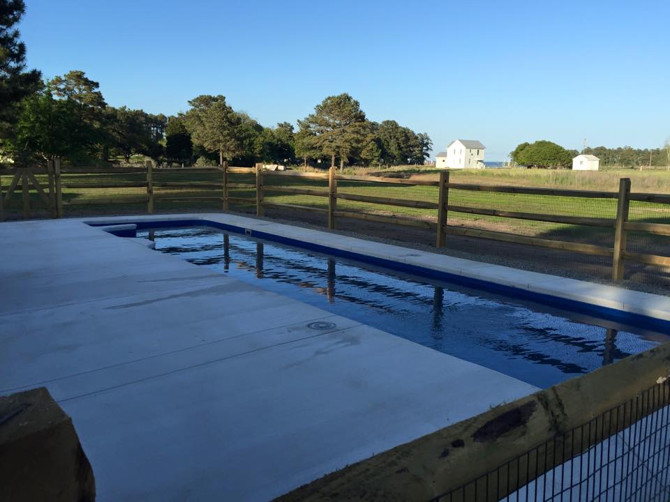 Inground swimming pool near Rockville Virginia