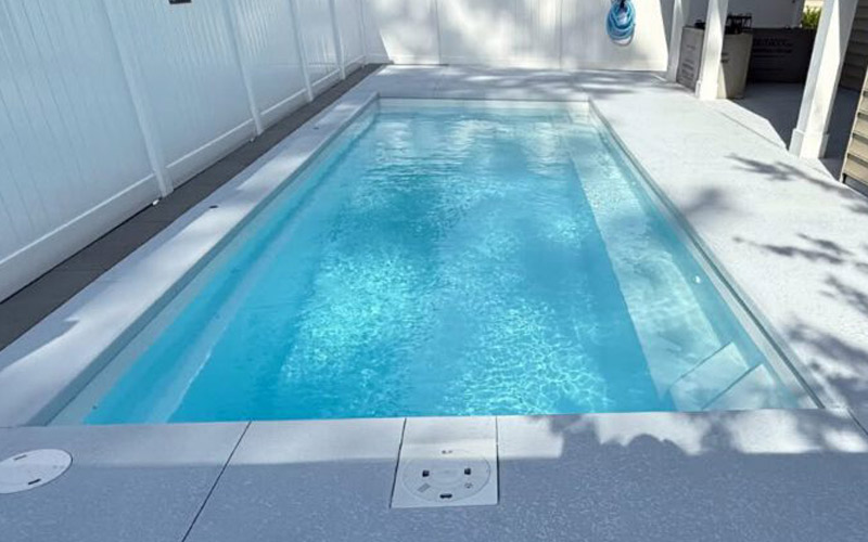 Coral Cay fiberglass pool model by Barrier Reef