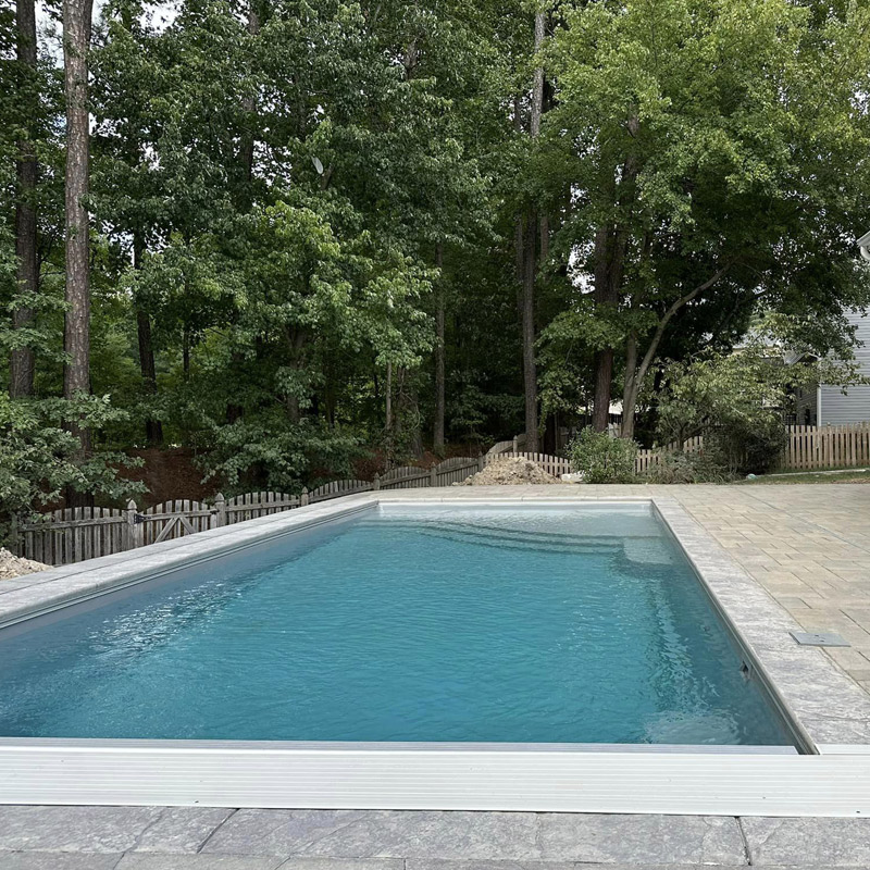 fiberglass pool backyard planning central Virginia